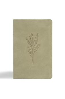 CSB Large Print Personal Size Reference Bible, Digital Study Edition, Sage Suedesoft LeatherTouch, Indexed, Red Letter, Easy-to-Read Bible Serif Type