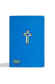 CSB Grace Bible for Kids, Blue LeatherTouch, Large Print, Dyslexia-Friendly, Inclusive Grace Typeface