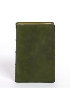 CSB Giant Print Bible, Holman Handcrafted Collection, Marbled Olive Premium Calfskin, Black Letter, Presentation Page, Sewn Binding, Full-Color Maps, Easy-to-Read Bible Serif Type