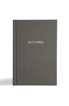 CSB Grace Bible, Charcoal Cloth Over Board, Large Print, Dyslexia-Friendly, Inclusive Grace Typeface