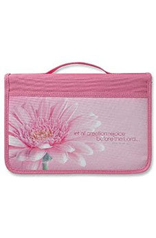 Inspiration Rejoice Canvas Pink Large Value Book and Bible Cover 025986822101