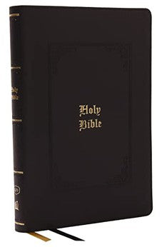 KJV Bible, Giant Print Thinline Bible, Vintage Series, Leathersoft, Black, Red Letter, Comfort Print 9781400331765