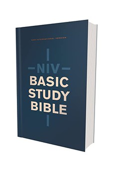 NIV Basic Study Bible, Economy Edition, Paperback, Blue, Red Letter 9780310461043