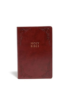 CSB Large Print Personal Size Reference Bible, Burgundy LeatherTouch