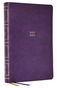 KJV Paragraph-style Large Print Thinline Bible, Leathersoft, Purple, Red Letter, Comfort Print
