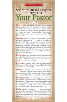 Scripture-Based Prayers to Pray for Your Pastor 50-pack (Prayer Cards) 9781576839065