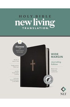 NLT Wide Margin Bible, Filament Enabled Edition (Red Letter, Hardcover LeatherLike, Black Cross, Indexed) 9781496460158