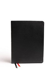 NASB Tony Evans Study Bible, Black Genuine Leather, Indexed, Black Letter, Study Notes and Commentary, Easy-to-Read Bible Karmnina Type