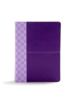 CSB Study Bible Purple LeatherTouch