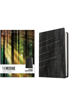 The Message Super Giant Print (Leather-Look, Charcoal/Silver) 9781641585590