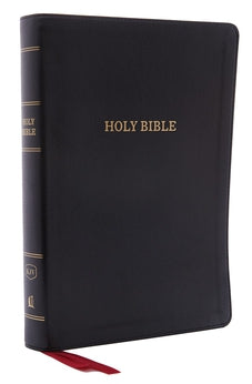KJV Deluxe Reference Bible Center-Column Giant Print Leathersoft Black Red Letter Edition Comfort Print