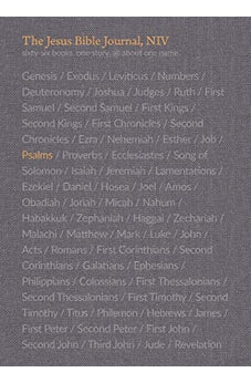 Bible Journal, NIV The Jesus Bible - Psalms, Comfort Print 9780310456230