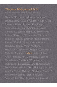 NIV The Jesus Bible Journal, Mark, Paperback, Comfort Print