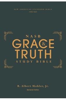 NASB The Grace and Truth Study Bible, Hardcover, Green, Red Letter, 1995 Text, Comfort Print