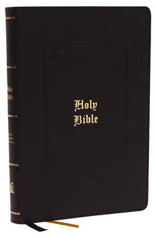 KJV Holy Bible Large Print Center-Column Reference Bible, Black Leathersoft, 53,000 Cross References, Red Letter, Comfort Print 9780785296287