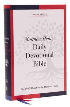 NKJV Matthew Henry Daily Devotional Bible, Hardcover, Red Letter, Comfort Print