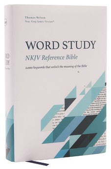 NKJV Word Study Reference Bible, Hardcover, Red Letter, Thumb Indexed, Comfort Print