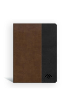 CSB Men of Character Bible, Brown/Black LeatherTouch, Indexed