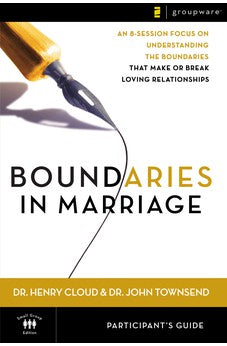 Boundaries in Marriage Participant's Guide 9780310246152