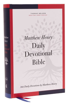 NKJV Matthew Henry Daily Devotional Bible, Hardcover, Red Letter, Thumb Indexed, Comfort Print 9780785246657