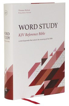 KJV Word Study Reference Bible, Hardcover, Red Letter, Thumb Indexed, Comfort Print