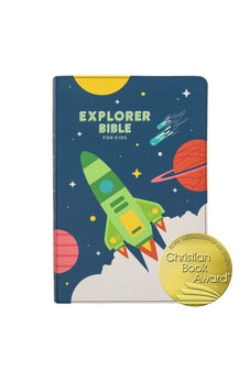 CSB Explorer Bible for Kids, Blast Off LeatherTouch, Indexed, Red Letter, Full-Color Design, Photos, Illustrations, Charts, Videos, Activities 9781087765648
