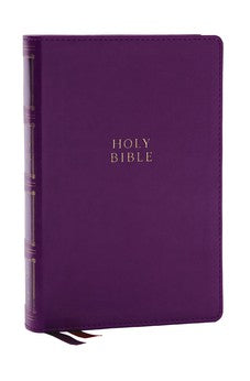 KJV Holy Bible Compact Bible with 43,000 Center-Column Cross References, Purple Leathersoft w/ Thumb Indexing (Red Letter, Comfort Print) 9781400333172