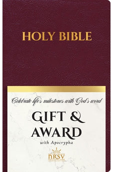 NRSV Updated Edition Gift & Award Bible with Apocrypha (Imitation Leather, Burgundy) 9781496472052