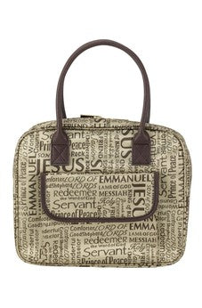 Names of Jesus Handbag Bible Cover Brown XXL (23002XXL) 812839023002