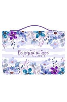 Be Joyful in Hope Bible Cover Violet XL (24566XL) 812839024566