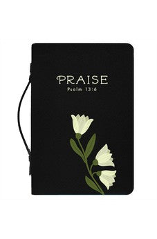Praise Psalm 13:6 Bible Cover Black XL (28632XL)