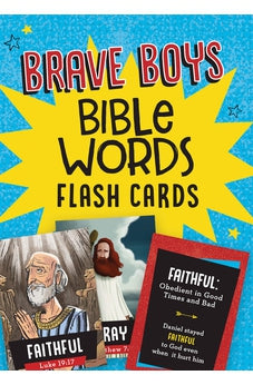 Brave Boys Bible Words Flash Cards 9781643527970