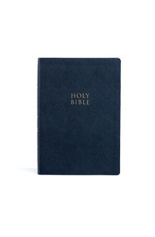 CSB Super Giant Print Reference Bible, Navy LeatherTouch, Indexed, Red Letter, Full-Color Maps, Easy-to-Read Bible Serif Type