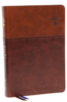 NKJV Matthew Henry Daily Devotional Bible, Leathersoft, Brown, Red Letter, Thumb Indexed, Comfort Print