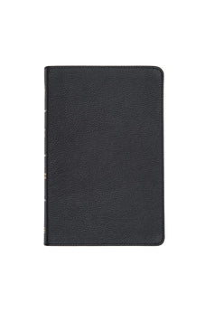 CSB Thinline Bible, Black Genuine Leather, Indexed