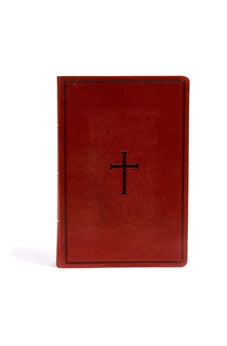 KJV Super Giant Print Reference Bible Brown LeatherTouch Ribbon Marker Red Letter Indexed