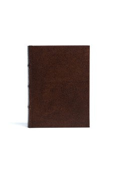 CSB Spurgeon Study Bible, Brown Bonded Leather-Over-Board, Black Letter, Study Notes and Commentary, Quotes, Sermons Outlines, Easy-to-Read Bible Serif Type