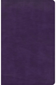 CSB Single-Column Personal Size Bible, Plum LeatherTouch, Black Letter, Presentation Page, Full-Color Maps, Easy-to-Read Bible Serif Type