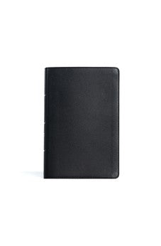 CSB Personal Size Giant Print Bible, Black Genuine Leather, Indexed, Red Letter, Presentation Page, Footnotes, Full-Color Maps, Easy-to-Read Bible Serif Type