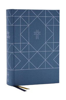 NKJV The Bible Study Bible, Cloth over Board, Blue, Comfort Print