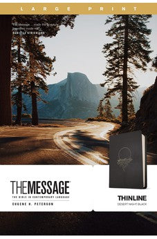 Message Thinline, Large Print (Leather-Look, Desert Night Black) 9781641585576