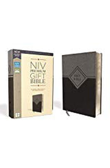 NIV Premium Gift Bible Leathersoft Black/Gray Red Letter Edition Comfort Print 9780310094029