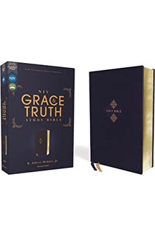 NIV The Grace and Truth Study Bible, Leathersoft, Navy, Red Letter, Comfort Print 9780310447290