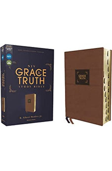 NIV The Grace and Truth Study Bible, Leathersoft, Brown, Red Letter, Thumb Indexed, Comfort Print 9780310447320