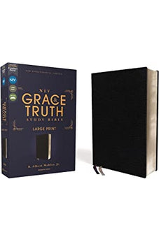 NIV The Grace and Truth Study Bible, Large Print, European Bonded Leather, Black, Red Letter, Comfort Print 9780310447481