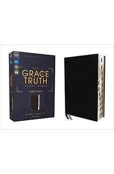 NIV The Grace and Truth Study Bible, Large Print, European Bonded Leather, Black, Red Letter, Thumb Indexed, Comfort Print