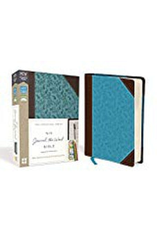 NIV Journal the Word Bible Leathersoft Brown/Blue Red Letter Edition Comfort Print 9780310450283