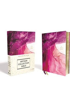 NIV Artisan Collection Bible Cloth over Board Pink Art Gilded Edges Red Letter Comfort Print