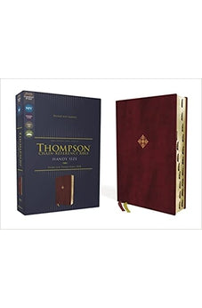 NIV Thompson Chain-Reference Bible, Handy Size, Leathersoft, Burgundy, Thumb Indexed, Red Letter, Comfort Print