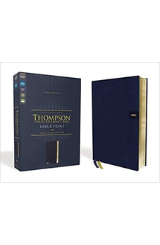 NIV Thompson Chain-Reference Bible, Large Print, Leathersoft, Navy, Red Letter, Comfort Print 9780310459743